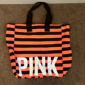 Pink tote bag